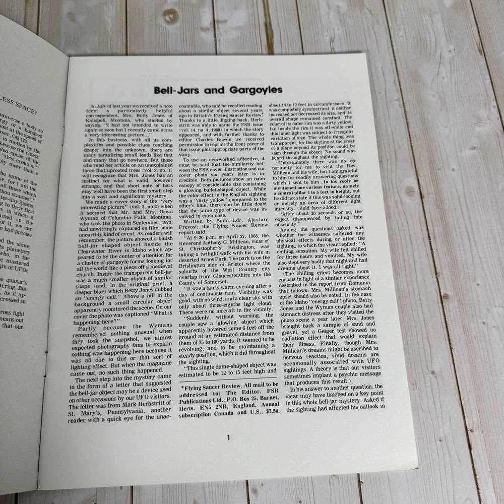 Canadian UFO Report Vol 3 No 4 1975 John Magor UFOlogy Periodical Magazine